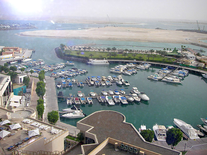 Abu Dhabi blick auf ahu vom interconti
