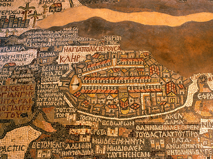 dana map of holy land